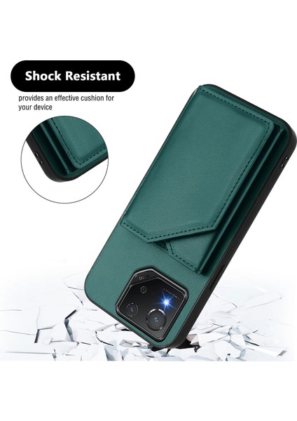 Asus Rog Phone 8/8 Pro Için Darbeye Dayanıklı Cüzdan Kılıf Manyetik Kapatma, Dahili Bilek Kayışı ve Kart Yuvaları (Yurt Dışından) fiyatları