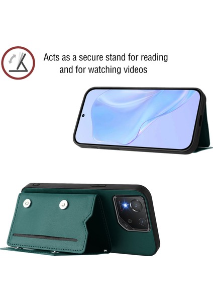 Asus Rog Phone 8/8 Pro Için Darbeye Dayanıklı Cüzdan Kılıf Manyetik Kapatma, Dahili Bilek Kayışı ve Kart Yuvaları (Yurt Dışından) modelleri