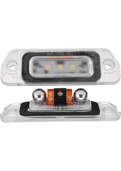 LED Plaka Lambası Beyaz Mercedes-Benz Amg ml Gl R Sınıfı W164 W251 3-Smd Dc 12V Xenon Beyaz LED Plaka Lambası 2x