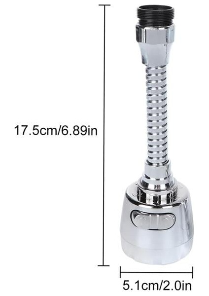 Sunup SN-27116 2 Kademeli Tasarruflu Mutfak Musluk Başlığı Universal