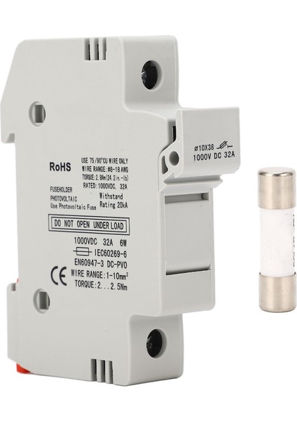 Sigorta Devre Kesici 1p 32A 1000V Dc Anahtarı 10X38MM 15A Pv Sigorta ile Koruma Için (Yurt Dışından)