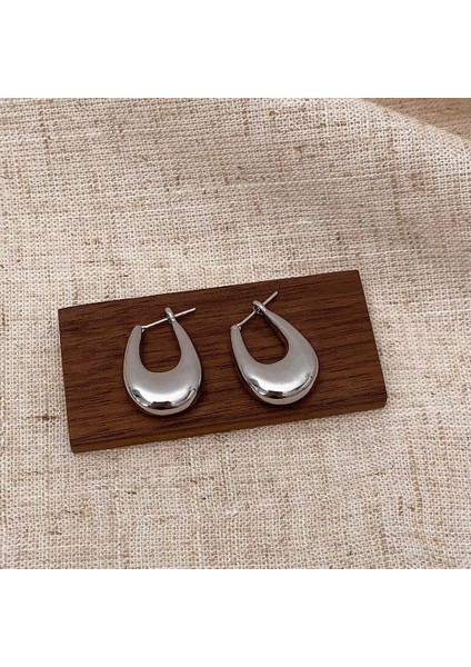Niş Tasarım Metal Saplama Küpeler Moda Vintage Basit Moda Küpeler (Yurt Dışından)