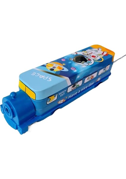 Ilkokul Öğrencileri Için Üç Katmanlı Lokomotif Çok Fonksiyonlu Internet Ünlü Kalem Kutusu (Yurt Dışından)