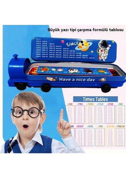 Ilkokul Öğrencileri Için Üç Katmanlı Lokomotif Çok Fonksiyonlu Internet Ünlü Kalem Kutusu (Yurt Dışından) modelleri