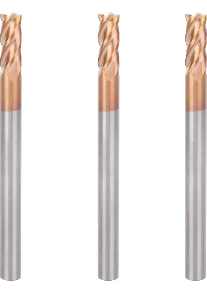 3 Adet 4 Fultes Uç Freze Tungsten Çelik Cnc Kesme Aleti Endüstriyel Malzemeler 4 x 50 x 4t (Yurt Dışından)
