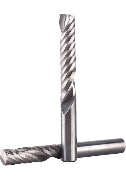 5 Adet Tungsten Karbür Uçlu Freze Tek Flüt Spiral Cnc Frezeleme Yönlendirici Uçları 6MMX32MM (Yurt Dışından)