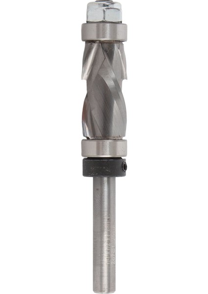 Compressiom Flush Trim Bit 1/4 Shank Çift Spiral Ağaç Işleme Freze Ucu Üst ve Alt Yatak 1 Inç Uzunluk 1/2 Çap (Yurt Dışından)