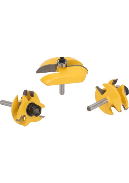 3 Adet Set 1/4in Shank Ahşap Işleme Çerçeve Kapı Rayı ve Stile Cove Yükseltilmiş Panel Yönlendirici Ucu (Yurt Dışından) indirimleri