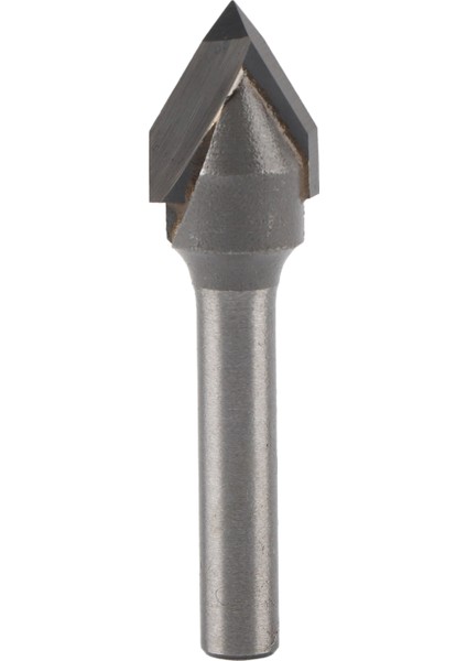 Yönlendirici Ucu 60 Derece V Tipi 45# Karbon Çelik 6mm Şaft Alaşımlı Başlı Ağaç Işleme Aleti (60 Derece V Tipi 6x1/2) (Yurt Dışından)