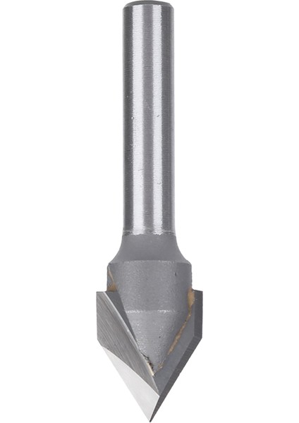 Yönlendirici Ucu 60 Derece V Tipi 45# Karbon Çelik 6mm Şaft Alaşımlı Başlı Ağaç Işleme Aleti (60 Derece V Tipi 6x1/2) (Yurt Dışından)