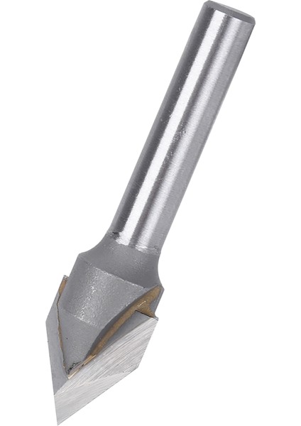 Yönlendirici Ucu 60 Derece V Tipi 45# Karbon Çelik 6mm Şaft Alaşımlı Başlı Ağaç Işleme Aleti (60 Derece V Tipi 6x1/2) (Yurt Dışından)