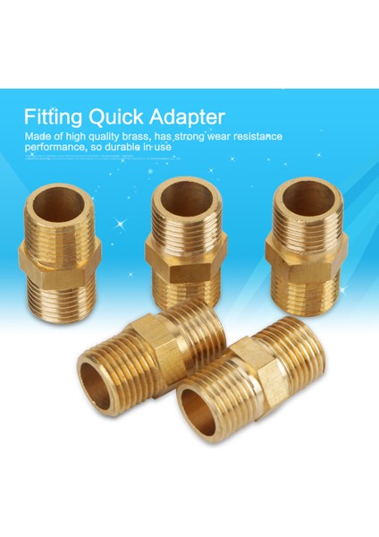 20 Adet 1/8 Bsp - 1/8 Bsp Dış Dişli Pirinç Boru Altıgen Nipel Bağlantı Parçası Hızlı Adaptörü (Yurt Dışından) indirimleri