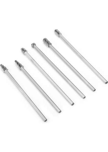 6 Adet 6mm 1/4" Şaftlı Alüminyum Döner Freze Ekstra Uzun 150MM Freze Kesici (Yurt Dışından) fiyatları