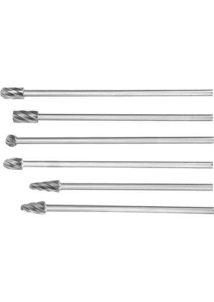 6 Adet 6mm 1/4" Şaftlı Alüminyum Döner Freze Ekstra Uzun 150MM Freze Kesici (Yurt Dışından) modelleri