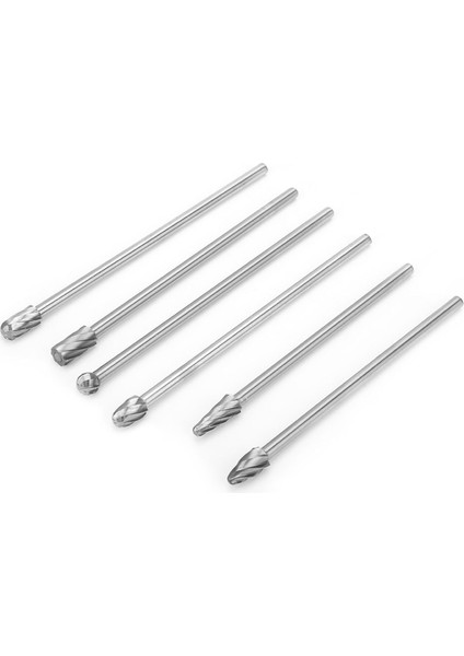 6 Adet 6mm 1/4" Şaftlı Alüminyum Döner Freze Ekstra Uzun 150MM Freze Kesici (Yurt Dışından) fırsatları