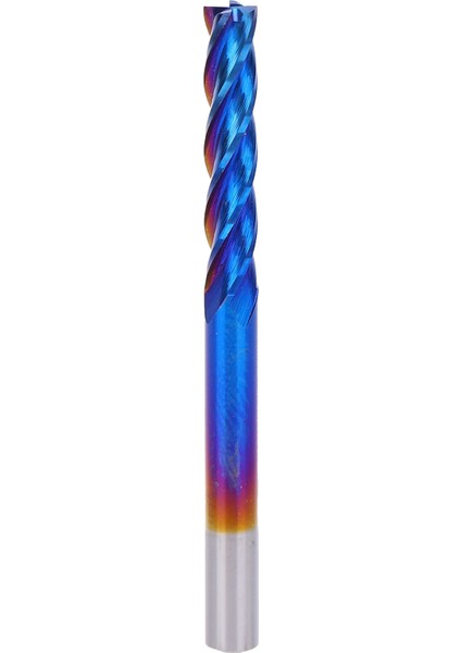 4 Flüt Uçlu Freze Tungsten Çelik Nanoblue Kaplama Cnc Düz Saplı Freze Kesici (3.175 x 3.175 x 17) (Yurt Dışından)