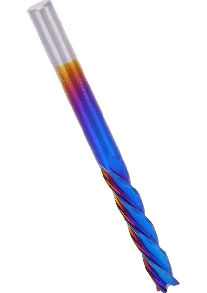 4 Flüt Uçlu Freze Tungsten Çelik Nanoblue Kaplama Cnc Düz Saplı Freze Kesici (3.175 x 3.175 x 17) (Yurt Dışından)