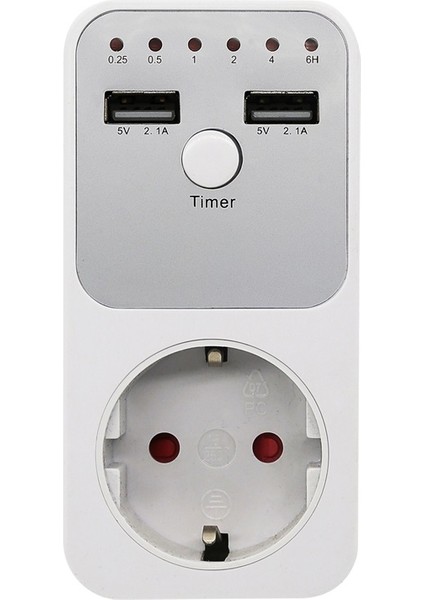 Çok Işlevli Voltaj Koruyucu Akıllı Geri Sayım Zamanlayıcı Soketi 2 USB Portlu Ev Elektrikli Ev Aletleri Için Zaman Kontrol Anahtarı (Yurt Dışından) fiyatları