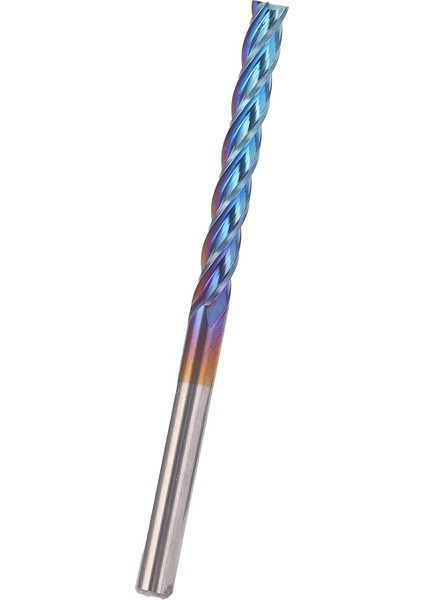 Freze Kesici 4 Flüt Tungsten Çelik Uçlu Freze Nanoblue Kaplama Cnc Kesici Ucu 3.175X25X50MM (Yurt Dışından)