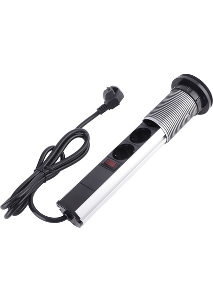 Çekme Pop Up Soket 3 Fiş ve USB Alüminyum Alaşımlı Gömülü Tezgah Üstü Pop Up Priz Soketi AC250V (Yurt Dışından) fiyatları