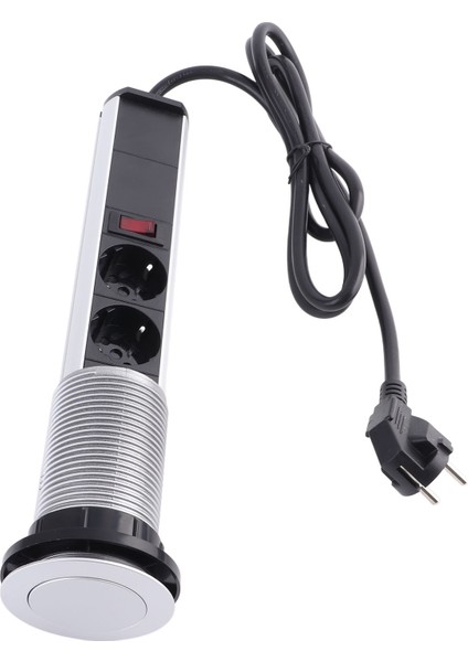 Çekme Pop Up Soket 3 Fiş ve USB Alüminyum Alaşımlı Gömülü Tezgah Üstü Pop Up Priz Soketi AC250V (Yurt Dışından) fırsatları