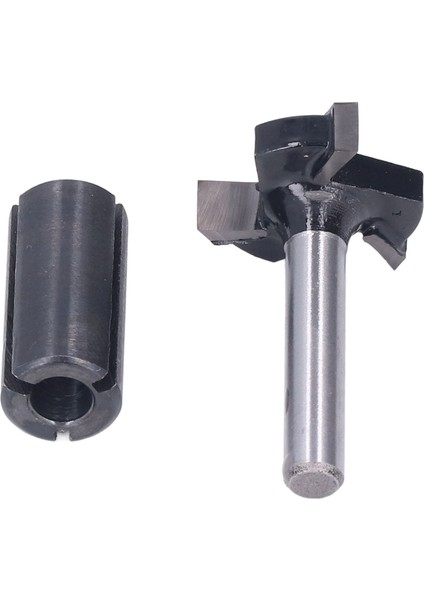 Freze Ucu 1/4in Yuvarlak Şaft 3 Diş T Yuvası Cnc Spoilboard Yüzey Kaplama Alet Seti Takımı (Yurt Dışından)