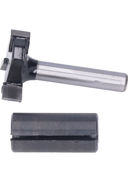 Freze Ucu 1/4in Yuvarlak Şaft 3 Diş T Yuvası Cnc Spoilboard Yüzey Kaplama Alet Seti Takımı (Yurt Dışından)