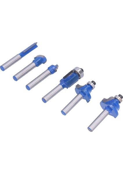 6 Adet Freze Ucu Seti 6.35MM Sabit Alaşımlı Yüksek Sıcaklık Direnci Dayanıklı Freze Kesici Ahşap Uçları (Yurt Dışından) fırsatları