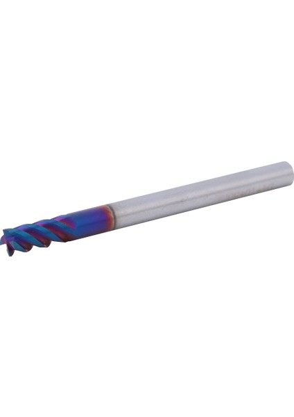 4-Flüt Düz Kafa Freze Kesici Tungsten Çelik Nano Kaplama HRC65°(4X10X4DX50L) (Yurt Dışından)