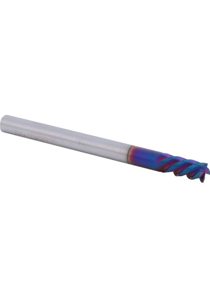 4-Flüt Düz Kafa Freze Kesici Tungsten Çelik Nano Kaplama HRC65°(4X10X4DX50L) (Yurt Dışından)