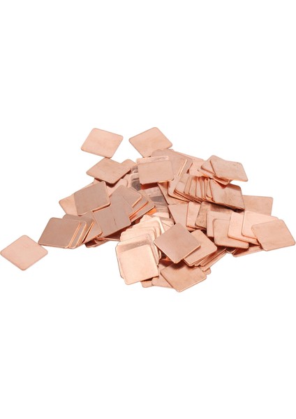 100 Adet Saf Bakır Isı Emici Çapaksız Kırmızı Bakır Plaka Soğutucu Isı Emici Termal Ped Shim Telefon Pc Için 20X20X1MM/0.79X0.79X0.04IN (Yurt Dışından) fiyatları