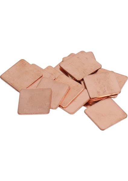100 Adet Saf Bakır Isı Emici Çapaksız Kırmızı Bakır Plaka Soğutucu Isı Emici Termal Ped Shim Telefon Pc Için 20X20X1MM/0.79X0.79X0.04IN (Yurt Dışından) indirimleri