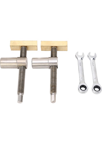 Ahşap Işleme Masaüstü Klips Paslanmaz Çelik Pirinç Blok Tezgah Köpek Kelepçesi Tezgah Hızlı Sabit Klips Çelik Rengi 19MM/7.5IN (Yurt Dışından)