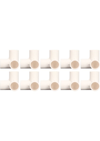 10 Adet 3 Yollu Boru Bağlantı Parçaları Pvc Plastik T Bağlantı Dirsek Köşe Bağlantısı 25MM Iç Çap Beyaz (Yurt Dışından) indirimleri