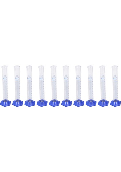 10 Adet Ölçüm Silindiri Cam 100ML Büyük Kapasiteli Şeffaf Ölçekli Alet Seti Deney Için (Yurt Dışından)