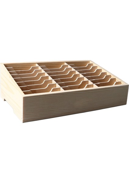 24 Izgara Ahşap Masaüstü Depolama Kutusu Mobil Telefon Yönetim Organizatörü Ofis Toplantı Bitirme Çoklu Raf (Yurt Dışından) fiyatları