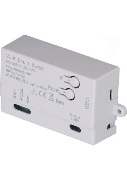 Wifi Röle Anahtarı 1ch Ses Kontrolü App Uzaktan Kumanda Kablosuz Anahtar Modülü Lamba Fan Soketi 7‑32V USB 5V (Yurt Dışından) fiyatları
