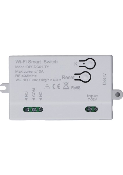 Wifi Röle Anahtarı 1ch Ses Kontrolü App Uzaktan Kumanda Kablosuz Anahtar Modülü Lamba Fan Soketi 7‑32V USB 5V (Yurt Dışından) indirimleri