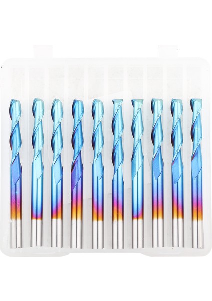 10 Adet 3.175 x 17MM Spiral Freze Ucu Uç Freze Ahşap Işleme Freze Kesici Cnc Freze Ucu (Yurt Dışından)