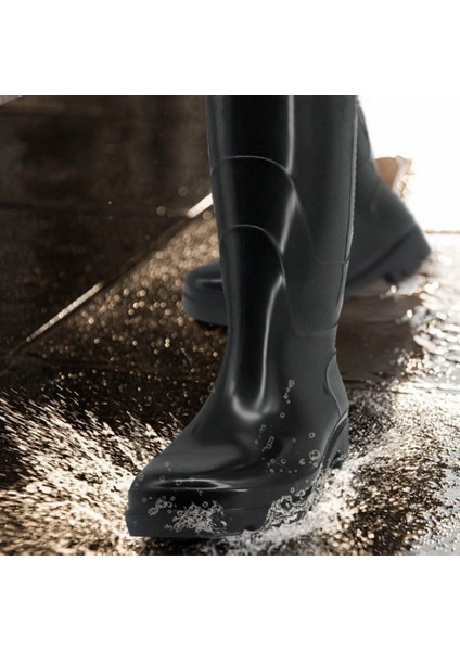 Erkek Yağmur Botları Su Geçirmez Kaymaz Aşınmaya Dayanıklı Ergonomik Iş Koruma Ekipmanları Yüksek Botlar 43(27.5X37.5X10.3) (Yurt Dışından) indirimleri