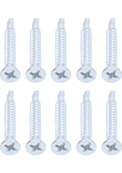 50 Adet Çapraz Başlı Matkap Vidaları Galvanizli Karbon Çelik Kendiliğinden Delinmiş Vidalar 4.2X32MM Düz Başlı (Yurt Dışından) modelleri