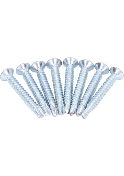 50 Adet Çapraz Başlı Matkap Vidaları Galvanizli Karbon Çelik Kendiliğinden Delinmiş Vidalar 4.2X32MM Düz Başlı (Yurt Dışından) indirimleri