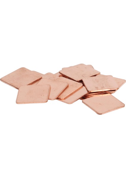 100 Adet Saf Bakır Isı Emici Çapaksız Kırmızı Bakır Plaka Soğutucu Isı Emici Termal Ped Shim Telefon Pc Için 15X15X1MM/0.59X0.59X0.04IN (Yurt Dışından) fırsatları