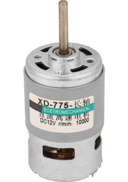 775 Motor Yüksek Hız 80W Yüksek Güç Tork Uzatma Şaftı Dc Motor (12V10000RPM) (Yurt Dışından) modelleri