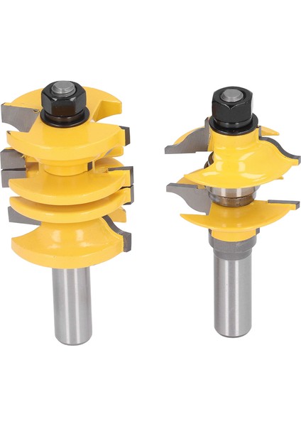 Adet/takım Giriş Kapısı Tenon Freze Ucu Karbon Çelik Alaşımlı Ayarlanabilir Stile Ray Freze Kesici 1/2in Sap (Yurt Dışından) fiyatları