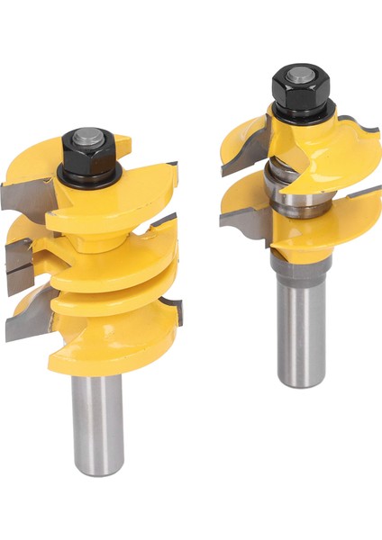 Adet/takım Giriş Kapısı Tenon Freze Ucu Karbon Çelik Alaşımlı Ayarlanabilir Stile Ray Freze Kesici 1/2in Sap (Yurt Dışından) modelleri