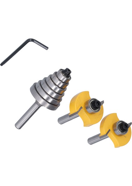 Freze Ucu 1/4in Saplı Çok Yivli 6 Adet Rulmanlı 1/8in 1/4in 5/16IN 3/8in 7/16IN 1/2in (Yurt Dışından) fiyatları