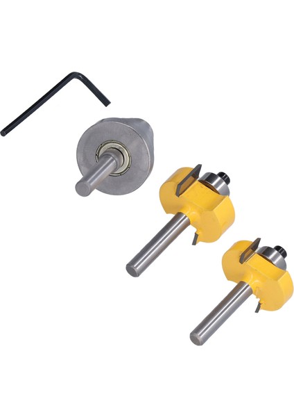 Freze Ucu 1/4in Saplı Çok Yivli 6 Adet Rulmanlı 1/8in 1/4in 5/16IN 3/8in 7/16IN 1/2in (Yurt Dışından) indirimleri