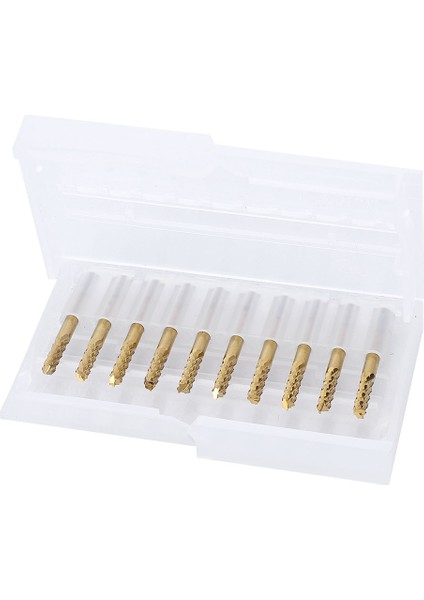 10 Adet 3.175MM Karbür Uçlu Freze 1/8" Saplı Titanyum Kaplamalı Cnc Pcb Gravür Ucu (Yurt Dışından)