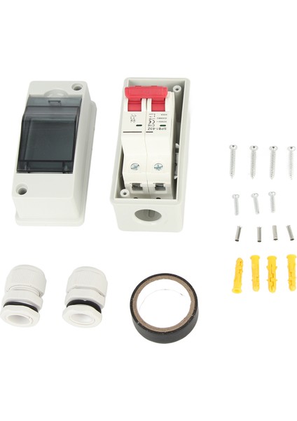 Pv Güneş Bağlantı Kesme Anahtarı Fotovoltaik Devre Izolatörü Minyatür Rv Sigorta Kutusu DC500V IP65 Su Geçirmez 16A (Yurt Dışından)